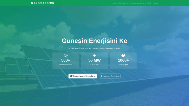 Solar Energy Demo